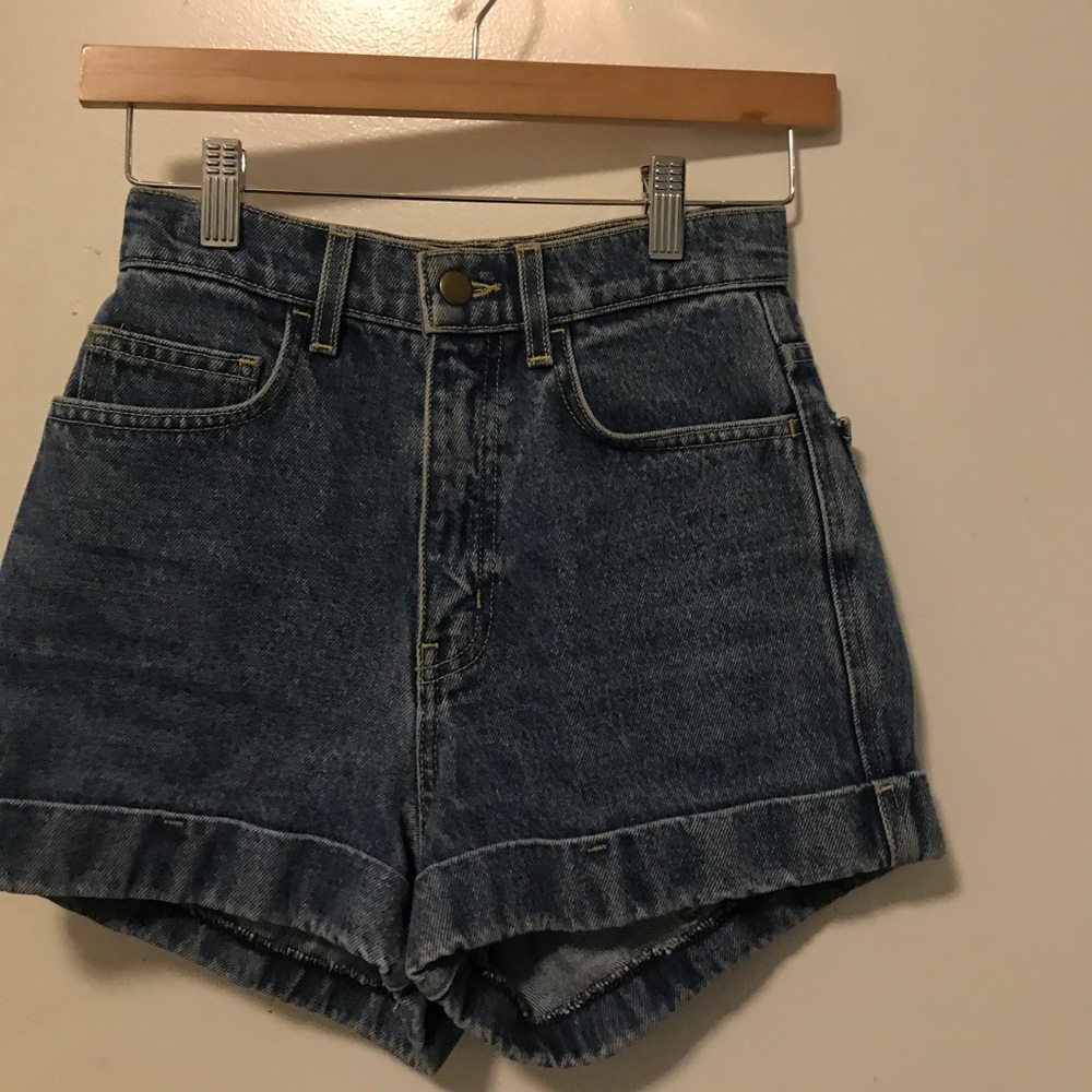 American apparel high waisted shorts